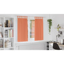 vidaXL Fekete Függöny Gyűrűkkel 2 pcs Terrakotta 175 x 140 cm