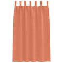 vidaXL Fekete Függöny Gyűrűkkel 2 pcs Terrakotta 175 x 140 cm
