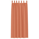 vidaXL Fekete Függöny Gyűrűkkel 2 pcs Terrakotta 225 x 140 cm