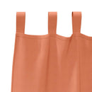 vidaXL Fekete Függöny Gyűrűkkel 2 pcs Terrakotta 260 x 140 cm
