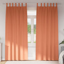 vidaXL Fekete Függöny Gyűrűkkel 2 pcs Terrakotta 260 x 140 cm