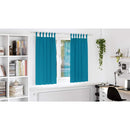 vidaXL Fekete Függöny Gyűrűkkel 2 pcs Türkiz 175 x 140 cm Poliészter