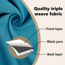 vidaXL Fekete Függöny Gyűrűkkel 2 pcs Türkiz 175 x 140 cm Poliészter