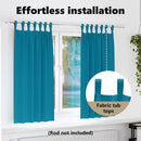 vidaXL Fekete Függöny Gyűrűkkel 2 pcs Türkiz 175 x 140 cm Poliészter