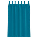 vidaXL Fekete Függöny Gyűrűkkel 2 pcs Türkiz 175 x 140 cm Poliészter