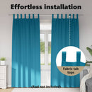 vidaXL Fekete Függöny Gyűrűkkel 2 pcs Türkiz 225 x 140 cm Poliészter