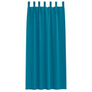 vidaXL Fekete Függöny Gyűrűkkel 2 pcs Türkiz 225 x 140 cm Poliészter