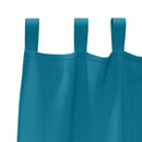 vidaXL Fekete Függöny Gyűrűkkel 2 pcs Türkiz 245 x 140 cm Poliészter