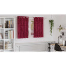 vidaXL Bársonyfüggönyök függönyökkel 2 pcs Bordó 140 x 140 cm Bársony