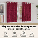 vidaXL Bársonyfüggönyök függönyökkel 2 pcs Bordó 140 x 140 cm Bársony