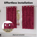 vidaXL Bársonyfüggönyök függönyökkel 2 pcs Bordó 140 x 140 cm Bársony