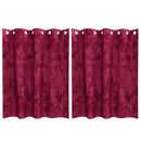 vidaXL Bársonyfüggönyök függönyökkel 2 pcs Bordó 140 x 140 cm Bársony