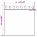 vidaXL Bársonyfüggönyök függönyökkel 2 pcs Bordó 140 x 140 cm Bársony