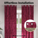 vidaXL Bársonyfüggönyök függönyökkel 2 pcs bordó 225 x 140 cm Bársony