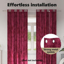 vidaXL Bársonyfüggönyök függönyökkel 2 pcs Bordó 260 x 140 cm Bársony