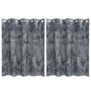vidaXL Bársonyfüggönyök 2 pcs Ezüst Szürke 140 x 140 cm Bársony