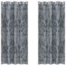 vidaXL Bársonyfüggönyök 2 pcs Ezüst Szürke 245 x 140 cm Bársony