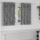 vidaXL Bársonyfüggönyök 2 db Szürke 140 x 140 cm Bársony