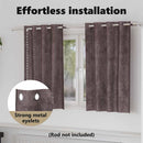 vidaXL Bársonyfüggönyök függönyökkel 2 pcs Barna 140 x 140 cm Bársony
