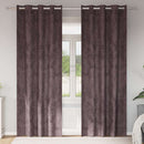 vidaXL Bársonyfüggönyök függönyökkel 2 pcs Barna 225 x 140 cm Bársony