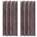 vidaXL Bársonyfüggönyök függönyökkel 2 pcs Barna 225 x 140 cm Bársony