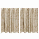 vidaXL Bársonyfüggönyök függönyökkel 2 pcs Krém 140 x 140 cm Bársony