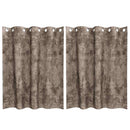vidaXL Bársonyfüggönyök 2 pcs Cappuccino 140 x 140 cm Bársony