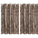 vidaXL Bársonyfüggönyök 2 pcs Cappuccino 175 x 140 cm Bársony