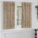 vidaXL Bársonyfüggönyök 2 db pezsgőszín 175 x 140 cm Bársony