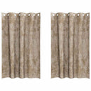 vidaXL Bársonyfüggönyök 2 pcs pezsgőszín 175 x 140 cm Bársony