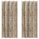 vidaXL Bársonyfüggönyök 2 pcs pezsgőszín 260 x 140 cm Bársony