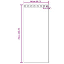 vidaXL Bársonyfüggönyök 2 pcs pezsgőszín 260 x 140 cm Bársony