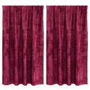 vidaXL Bársonyfüggönyök függönyökkel 2 pcs bordó 140 x 140 cm Bársony