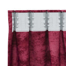 vidaXL Bársonyfüggönyök függönyökkel 2 pcs bordó 225 x 140 cm Bársony