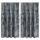 vidaXL Bársonyfüggönyök 2 pcs Ezüst Szürke 140 x 140 cm Bársony