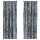 vidaXL Bársonyfüggönyök 2 pcs Ezüst Szürke 225 x 140 cm Bársony