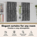 vidaXL Bársonyfüggönyök függönyökkel 2 pcs Szürke 140 x 140 cm Bársony