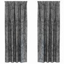 vidaXL Bársonyfüggönyök függönyökkel 2 pcs Szürke 260 x 140 cm Bársony