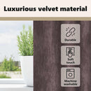 vidaXL Bársonyfüggönyök függönyökkel 2 pcs Barna 140 x 140 cm Bársony
