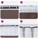 vidaXL Bársonyfüggönyök függönyökkel 2 pcs Barna 245 x 140 cm Bársony