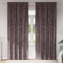 vidaXL Bársonyfüggönyök függönyökkel 2 pcs Barna 245 x 140 cm Bársony