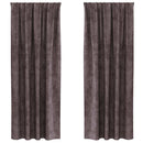 vidaXL Bársonyfüggönyök függönyökkel 2 pcs Barna 245 x 140 cm Bársony
