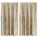 vidaXL Bársonyfüggönyök függönyökkel 2 pcs Krém 140 x 140 cm Bársony