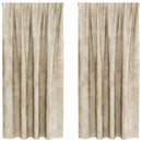 vidaXL Bársonyfüggönyök függönyökkel 2 pcs Krém 175 x 140 cm Bársony