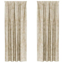 vidaXL Bársonyfüggönyök függönyökkel 2 pcs Krém 260 x 140 cm Bársony