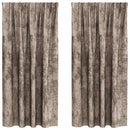 vidaXL Bársonyfüggönyök 2 pcs Cappuccino 175 x 140 cm Bársony