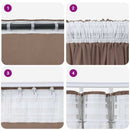 vidaXL Bársonyfüggönyök 2 pcs Cappuccino 260 x 140 cm Bársony