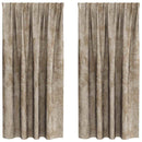 vidaXL Bársonyfüggönyök 2 pcs pezsgőszín 175 x 140 cm Bársony