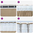 vidaXL Bársonyfüggönyök 2 pcs pezsgőszín 225 x 140 cm Bársony