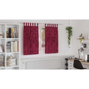 vidaXL Bársonyfüggönyök függönyökkel 2 pcs Bordó 140 x 140 cm Bársony